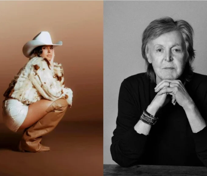 1 de 1 Montagem com fotos de Ana Castela e Paul McCartney - Foto: Reprodução/Instagram