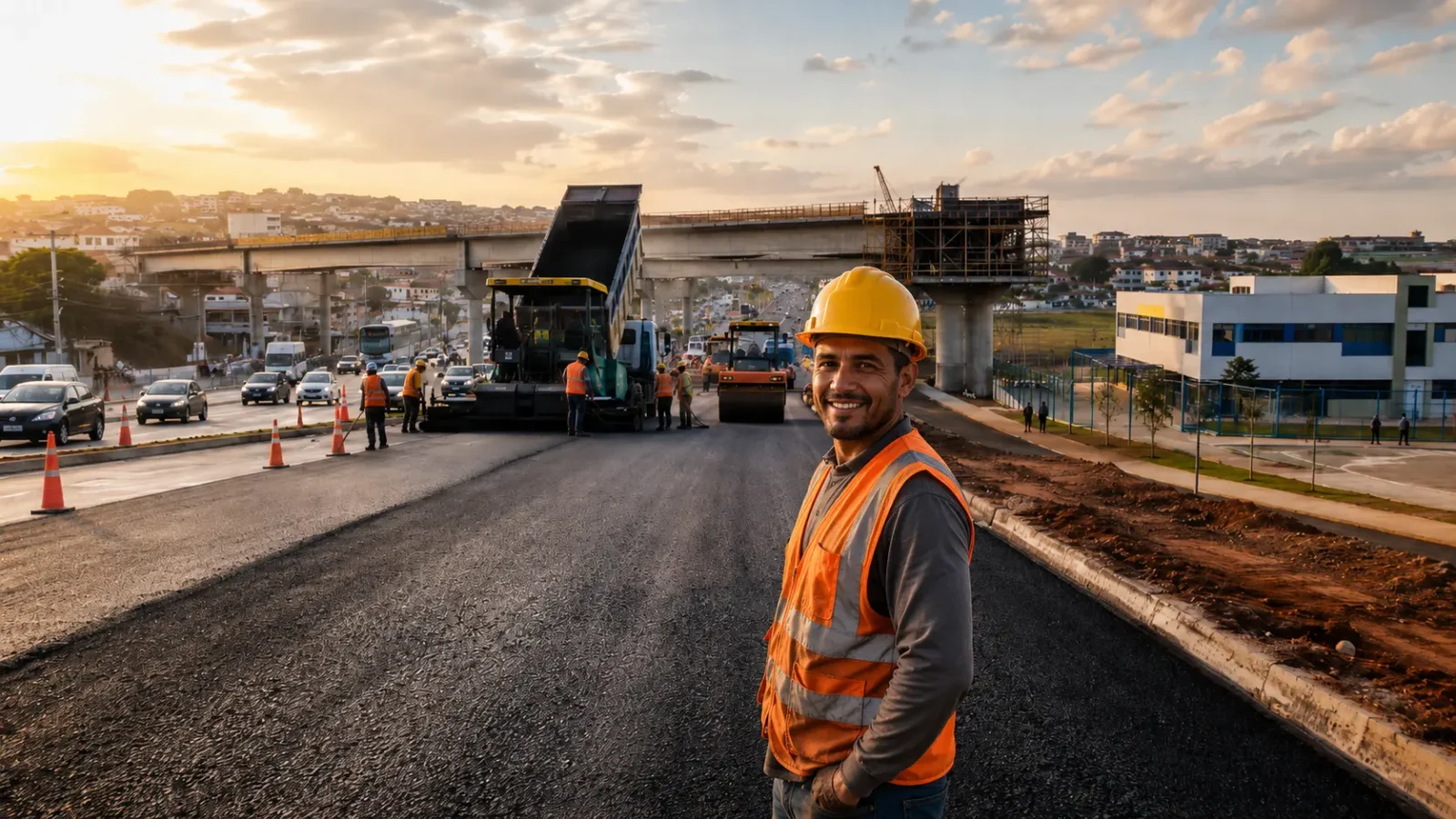 Início das obras dos Eixos Leste-Oeste em Aparecida de Goiânia / Foto: Claudivino Antunes
