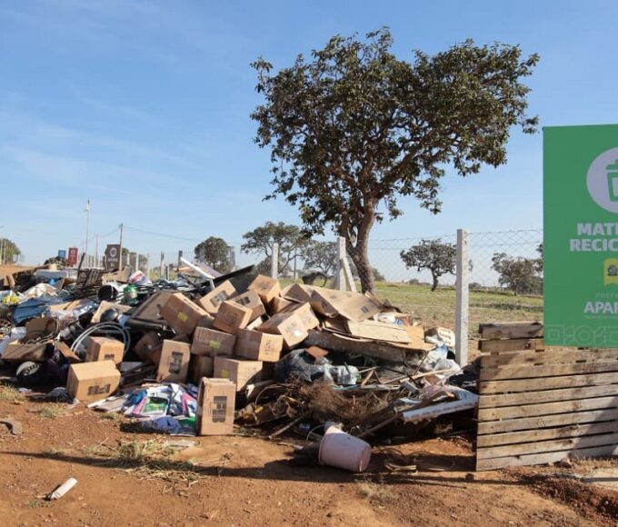 O ponto de coleta de resíduos funciona diariamente, das 7h às 19h, inclusive aos sábados, domingos e feriados – Foto: Rodrigo Estrela - Maria Jessyca