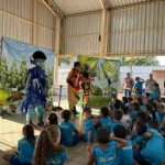 Durante o Junho Verde, alunos aprendem sobre descarte correto de resíduos, preservação ambiental e uso adequado da rede de esgoto. (Foto; BRK)