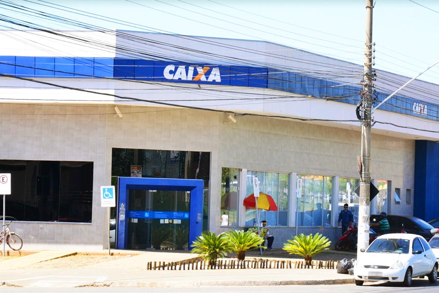 Agência da Caixa Econômica Federal no Village Garavelo, em Aparecida de Goiânia | Foto: Reprodução - Eduardo Marques
